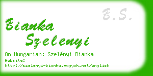 bianka szelenyi business card