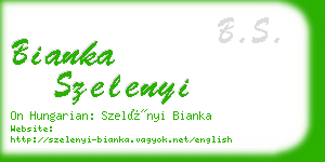 bianka szelenyi business card